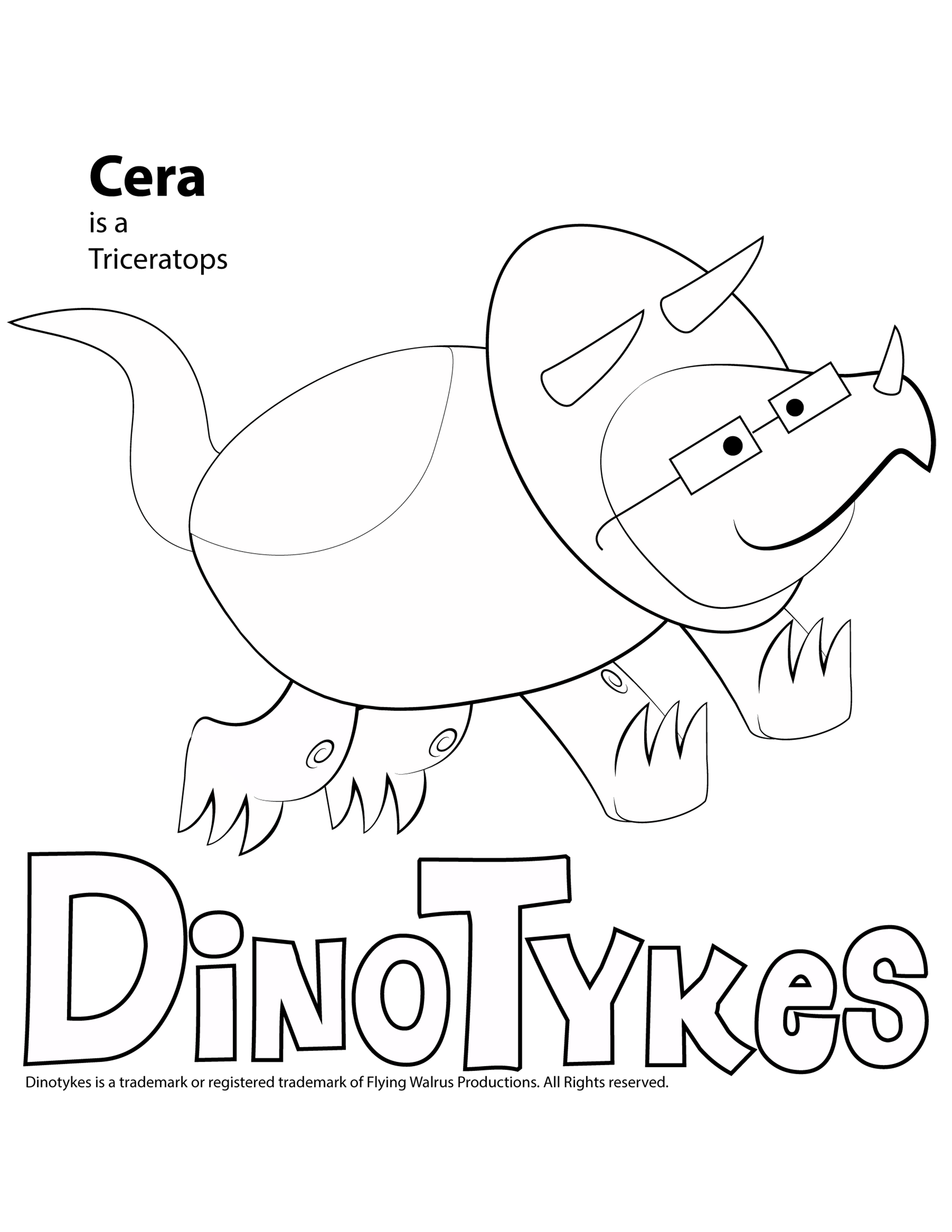 Cera Coloring Page
